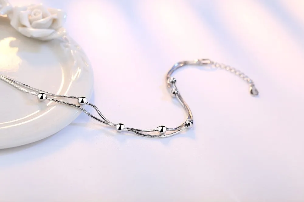 women's silver plated bracelets popular charming women's bracelets ✈️ free.shipping