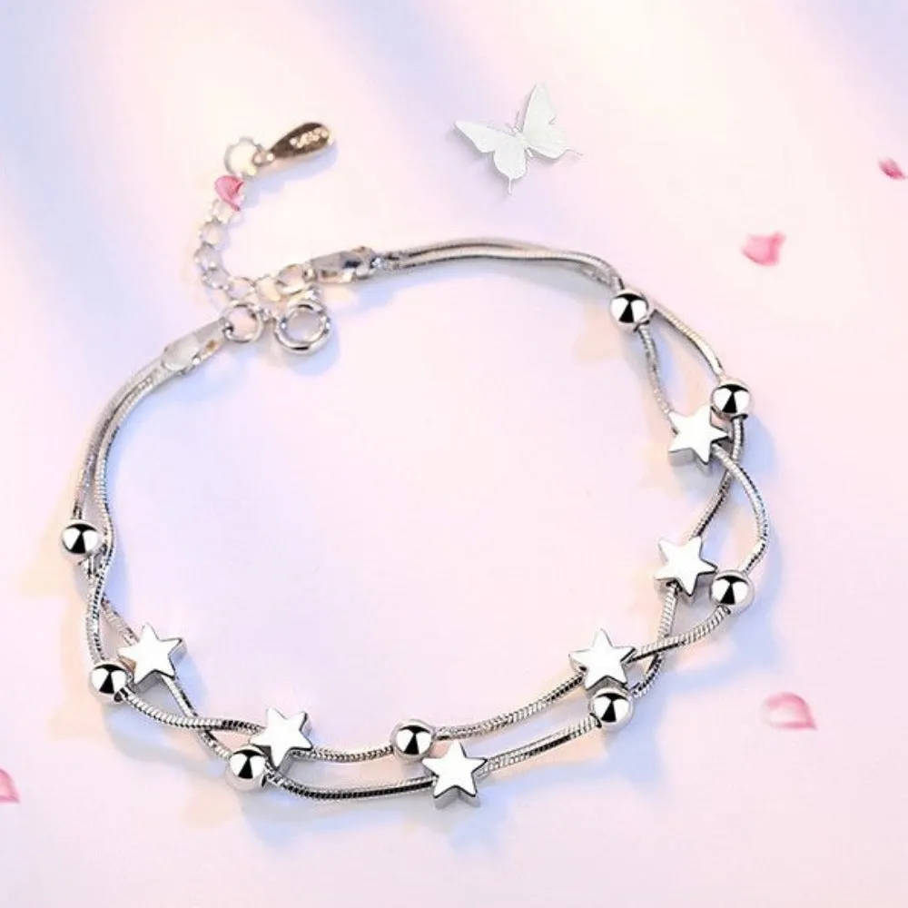 women's silver plated bracelets popular charming women's bracelets ✈️ free.shipping