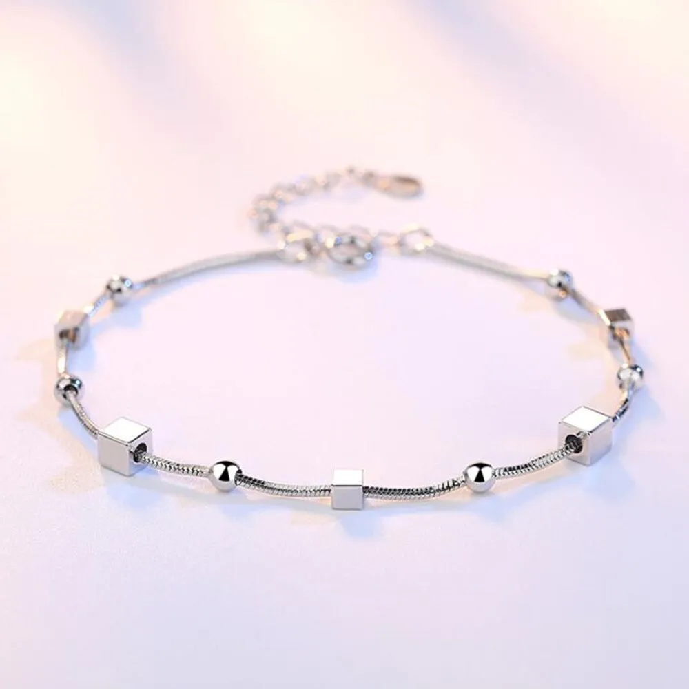 women's silver plated bracelets popular charming women's bracelets ✈️ free.shipping