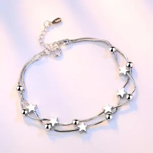women's silver plated bracelets popular charming women's bracelets ✈️ free.shipping