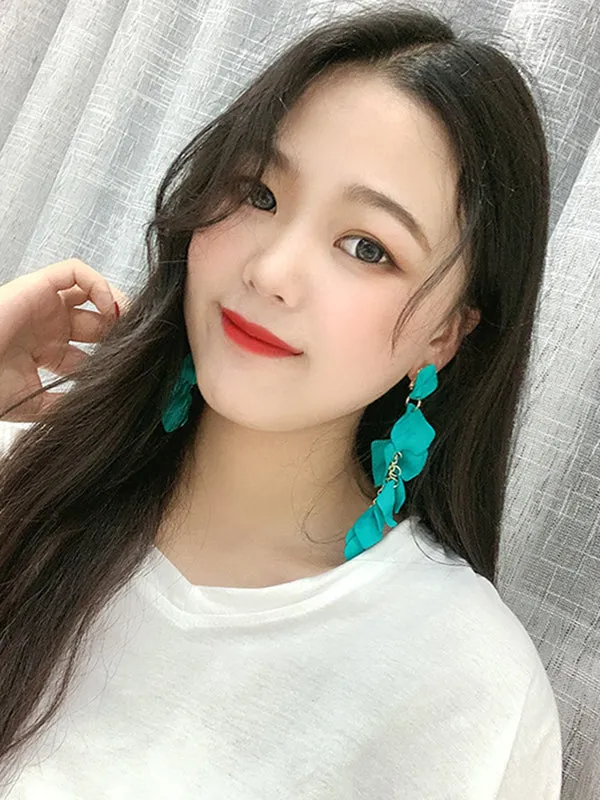 xakxx Stylish Tasseled Acrylic Earrings Accessories