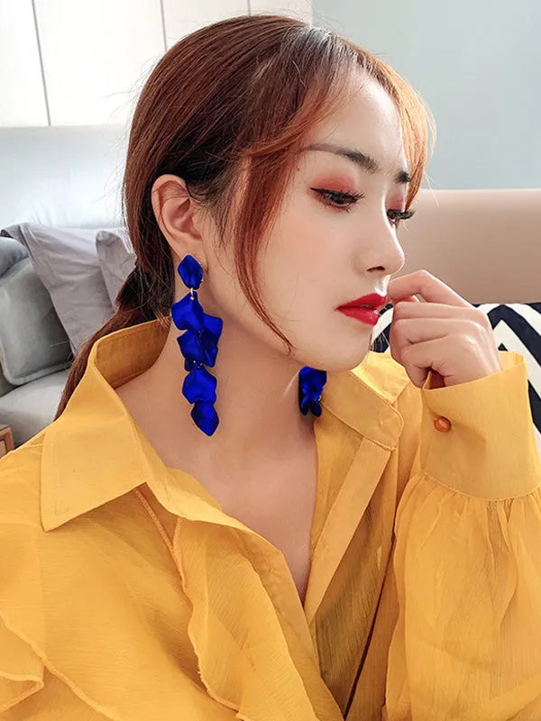 xakxx Stylish Tasseled Acrylic Earrings Accessories