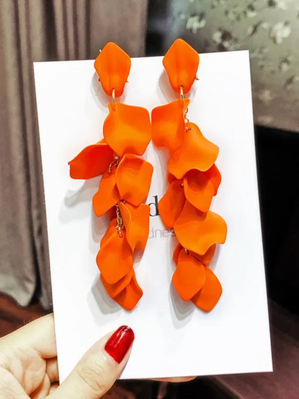 xakxx Stylish Tasseled Acrylic Earrings Accessories
