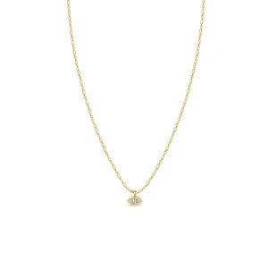 Zoë Chicco 14K Yellow Gold Marquis Diamond Necklace